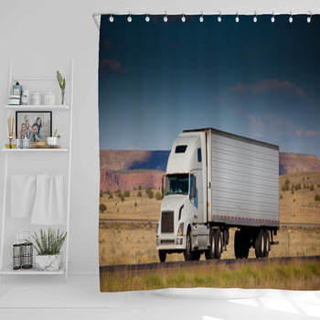 Truck Shower Curtains, Bath Mats, & Towels Personalize