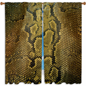 Snake Skin Custom Size Window Curtain