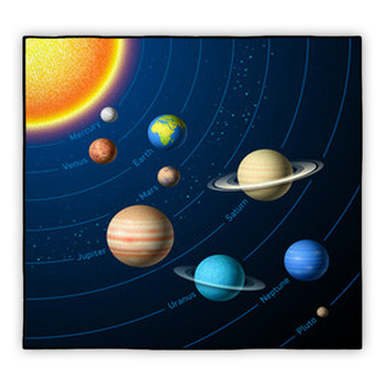 solar system Area Rugs & Custom Size Floor Mats