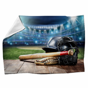 baseball fleece blanket