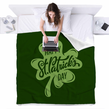 st patricks day fleece blanket