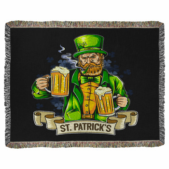 st patricks day fleece blanket