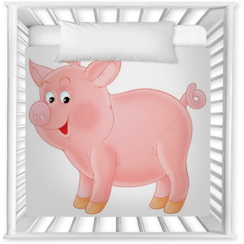 Pig Baby Blankets Toddler Bedding Personalized