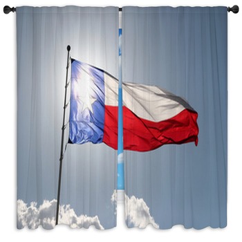 Texas Flag Drapes Window Treatments Black Out Custom Sizes