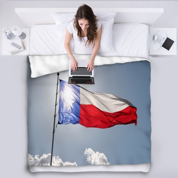 Texas Flag Fleece Blanket Throws Free Personalization