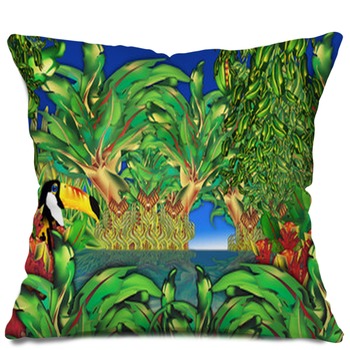 jungle animal pillows