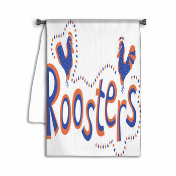 The Inscription Roosters With Two Abstract Towel