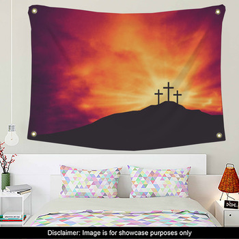 Three Crosses Wallpaper Wall Mural by Magic Murals