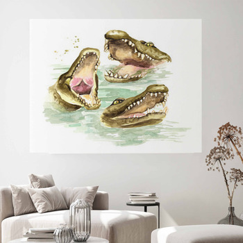 Alligator & crocodile Wall Decor | Murals | Tapestry | Posters | Custom ...