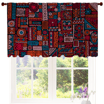 Traditional African Vector Seamless Custom Size Valance