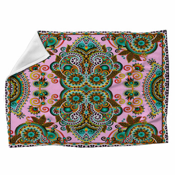 Paisley cheap fleece blanket