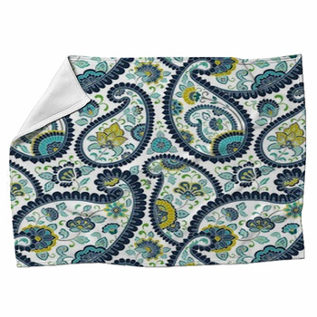 Paisley Fleece Blanket Throws | Free Personalization