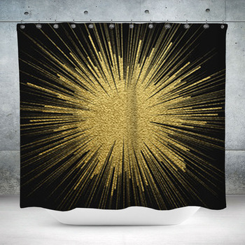 Transparent Glow Light Effect  Custom Size Shower Curtain