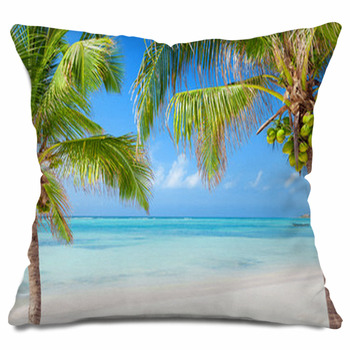 Palm tree Throw Pillows, & Shams