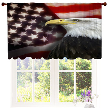 Rugby Sports Handmade Window Drapes, 3D American Flag Patriotic Theme Window Curtain, Black Grey Camouflage Curtain Set of 2 shops Panels