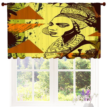 Vector Illustration With The African  Custom Size Valance