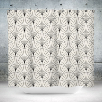 Vector Seamless Vintage Custom Size Shower Curtain