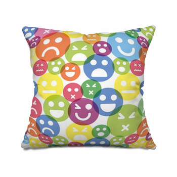 Society6 Smiley Face by Kate and Company on Floor Pillow 