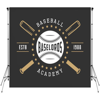 Vintage baseball logo emblem badge and design Vector Image