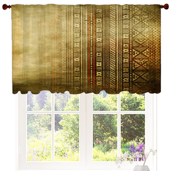 Vintage Golden Background With Custom Size Valance