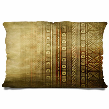 Vintage Golden Background With African Pillow Case/Sham