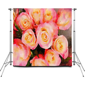 Rose Photographer Backdrops | Available in Very Large Custom Sizes