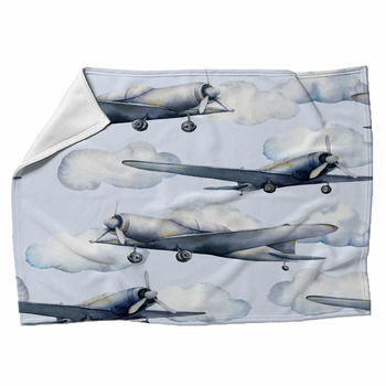 Kids Aircraft Fighter Fleece Throw Blanket for Boys Children Airplane  Sherpa Blanket Aircraft Flying Fuzzy Blanket for Sofa Bed Couch Modern  Luxury