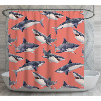 Shark Shower Curtain -  UK