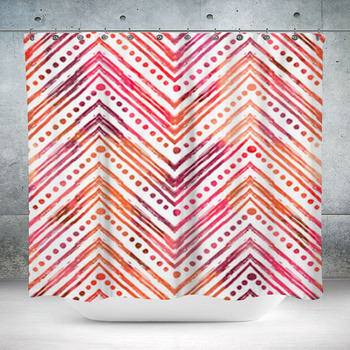 Watercolor Texture Repeat Custom Size Shower Curtain