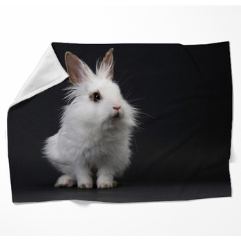 Bunny Fleece Blanket Throws | Free Personalization