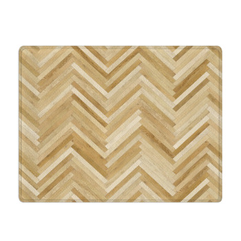 Wood Texture Brown Floor Wooden Bath Mat