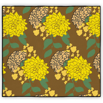 Yellow floral Area Rugs & Floor Mats