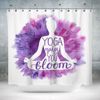 Yoga Shower Curtains, Bath Mats, & Towels Personalize