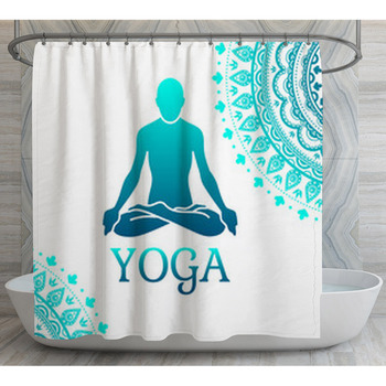Yoga Shower Curtains, Bath Mats, & Towels Personalize