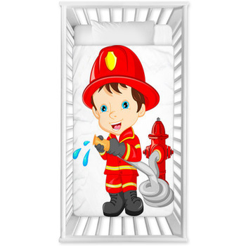 firefighter baby bedding