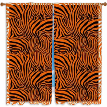 Zebra Stripes . Background. Custom Size Window Curtain