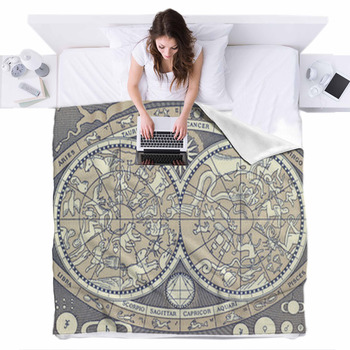 Zodiac Fleece Blanket Throws Free Personalization