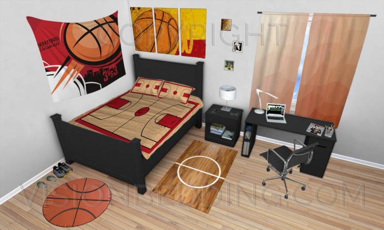 Cool Basketball Themed Room