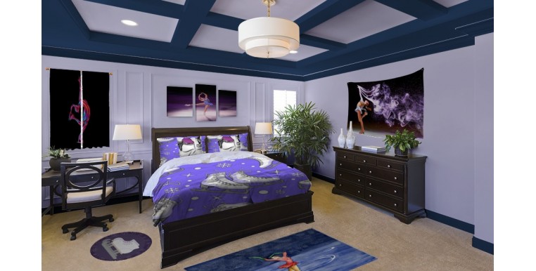 Ice Skating Bedroom Decor